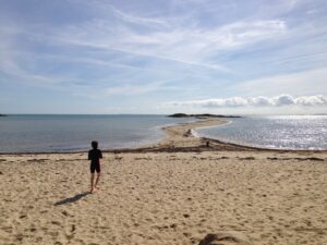 An island to explore off the coast of Carnac, Brittany.